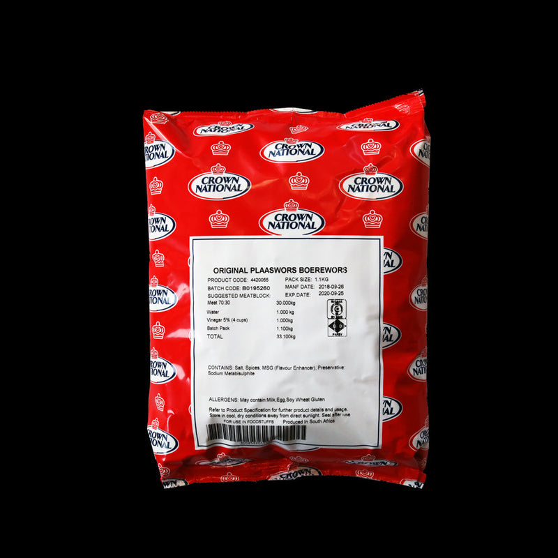 South African Fresh Sausage & Boerewors Spice